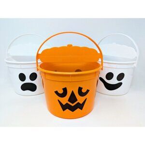 McDonalds 2022 Halloween Bucket Pail Classic Boo Bucket Lot of 3 Ghost & Pumpkin